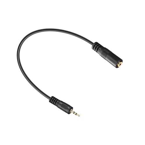 2.5mm TRS Audio Aux Cable,2.5mm Male to Female Stereo Audio Extension Cable for Smartphone,Headphone,Mp3 Player（0.3M）