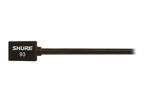 Shure WL93 Subminiature Condenser Lavalier Microphone - Black - style: Black (4-foot cable)