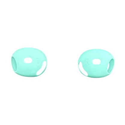 Protective Cover Ear Tips Case for Dedicated Earbuds Soft Silicone Sleeve Perfectly Fit Scratch Resistance Shock - color: mint green
