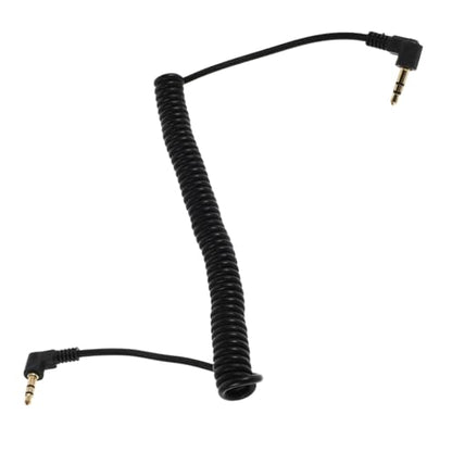 MERRYHAPY Coiled 3.5mm Audio Cord Extension with Right Angle Ends