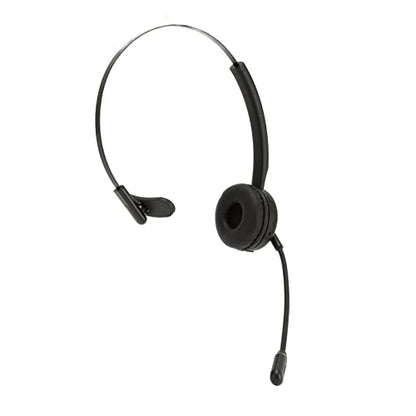 Telephone Headset with Charging Base for PCs Tablets Wireless Business Headset Black V5.0