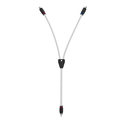 DS18 MOFCR-2F1M 2 Female 1 Male Car Audio Speaker Marine Tinned OFC RCA Y Splitter Adapter Connector Cable - style: 2 Female 1 Male