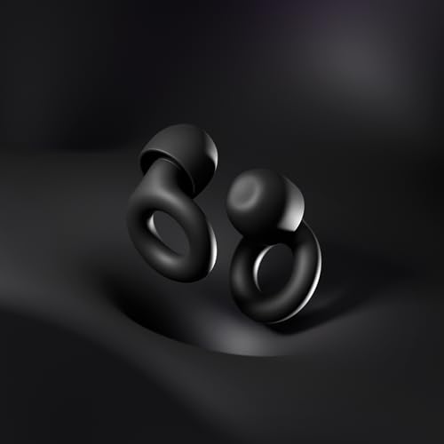 Loop Quiet 2 Ear Plugs - Ultra-Comfy Reusable Hearing Protection for Sleep | 24dB SNR noise reduction. Flexible, customizable fit. Reusable & washable. For deep focus, travel, noise sensitivity - color: Black