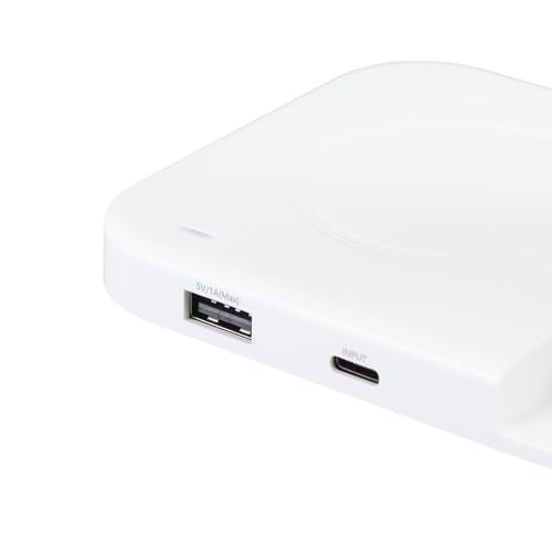 Fabater Wireless Charging Station, 15W Fast Foldable with 4 in 1 Charging Dock, Multi Device Charger Stand for Phone Watch Headphone Travel