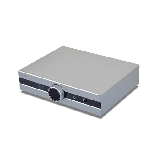 Gustard Audalytic HP70 Fully Balanced Discrete Headphone Amplifier, LME49720 Dual OP-Amps Class A Amp, 2xRCA/XLR Input 4.4mm Balanced/6.35mm Single-End Headphone/Rear XLR Preamplifier (Silver) - color: Silver