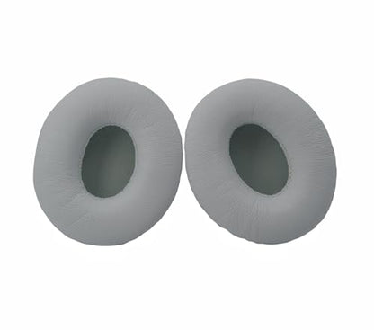 Solo1.0 Wired Replacement Ear Pads Cushions Covers Headphone Accessories Compatible with Monster Beats by Dr.Dre Solo 1.0 Solo HD On-Ear Headphones - Protein Leather Memory Foam - White