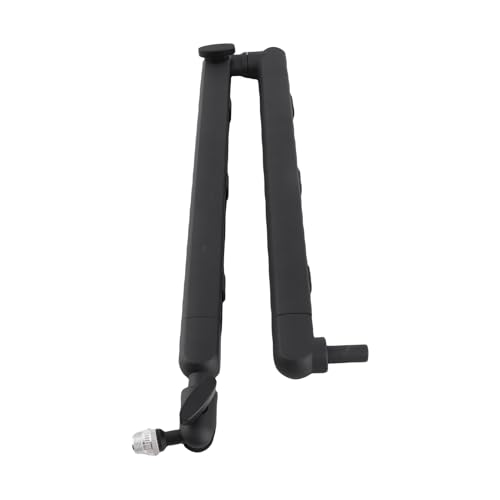 HUIOP Microphone Boom Arm Low Profile Adjustable Stick Microphone Arm Stand with Desk Mount Clamp Screw Adapter Cable Management Metal Mic Boom Arm for Podcast Streaming Gaming Studio