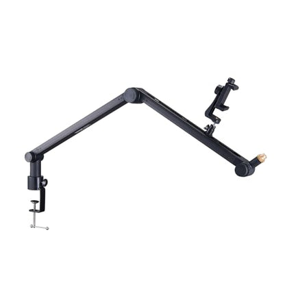 VEVOR Microphone Boom Arm, with Desk Mount Clamp, Adjustable Mic Stand with Cable Management,360° Rotatable,3/8" to 5/8" Adapter, for Recording Studio Streaming Gaming Blue Yeti SM7B Audio Podcast - style: Mic Boom Arm