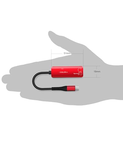 Tiny Audio Interface for Guitar, 192kHz/24bit USB C and Lightning Interface | Pocket size, Low Latency, High fridenty Sound, Compatible with iPhone/iPad/tablet/Mac for music and voice recording