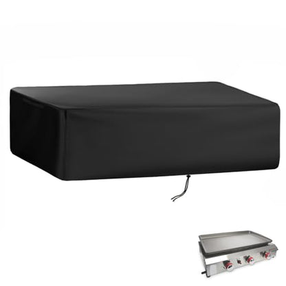 Grill Cover for GasOne 26 in Flat Top Gas Grill with 3 Burners, Heavy-Duty 600D Tabletop BBQ Cover for Gas One Portable Tabletop Griddle - size: 27"L x 18.5"D x 8"H