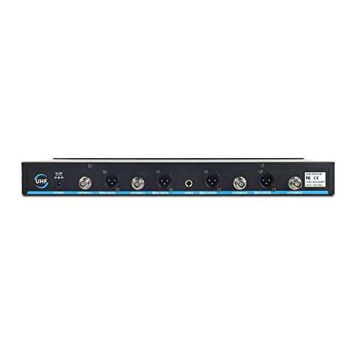 XTUGA 8 Channel Wireless Conference Microphone System,Gooseneck Mics(CM280) | UHF Fixed Frequency,Auto Scan,PLL Locked,Professional Conference Mics for Conferences Room/Lecture/Church/Public Speaking