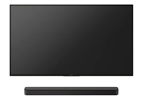 Sony S100F 2.0ch Soundbar with Bass Reflex Speaker, Integrated Tweeter and Bluetooth, (HTS100F), easy setup, compact, home office use with clear sound black | Bass Reflex Speaker, Integrated Tweeter, Clear Sound, Easy HDMI ARC setup, S-Force Front Surroun