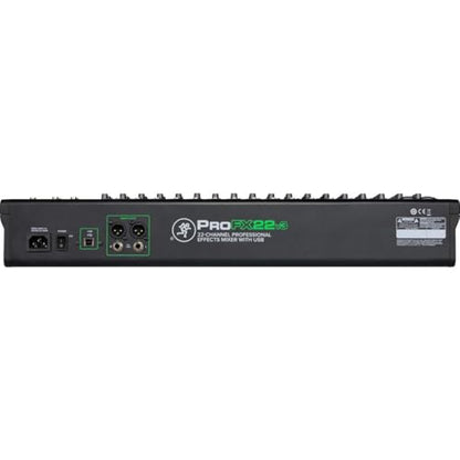 Mackie ProFX22v3 22-Channel Professional Analog Mixer with USB, Onyx Mic Preamps and GigFX Effects Engine | Onyx Mic Preamps and GigFX Effects Engine - style: FX (Non-Bluetooth)