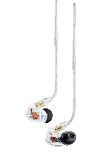 Shure SE425 PRO Wired Earbuds - Professional Sound Isolating Earphones with Detailed Sound, Dual-Driver Hybrid, Secure in-Ear Fit, Detachable Cable, Durable Quality, Clear | Professional Sound Isolating Earphones with Detailed Sound, Dual-Driver Hybrid, S