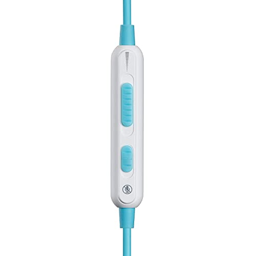 Turtle Beach Battle Buds In-Ear Gaming Headset - Mobile & PC with 3.5mm, Xbox Series X, Xbox Series S, Xbox One, PS5, PS4, PlayStation – Lightweight, In-Line Controls, White/Teal