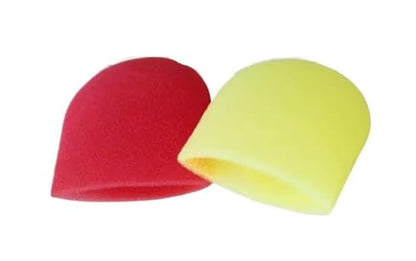200pcs Disposable Microphone Cover With Thin Dust-proof And Water-resistant Protective Cover(Red Yellow) - color: Red Yellow