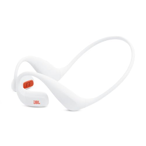JBL Endurance Pace - Open-Ear Sport Headphones (White/Orange) - color: White