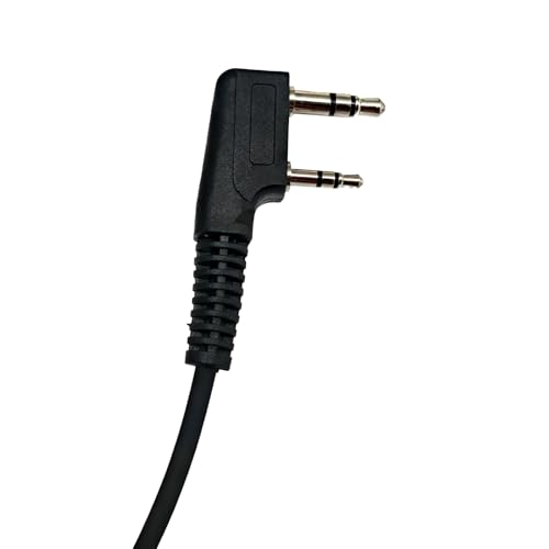 Professional Throat Mic with K1 Dual Pin Connector for Two Way Radio, Neck Mic PTT Headset for Baofeng UV-5R, BF-888S, Retevis H-777, RT22, Kenwood TK-340, Arcshel AR-5, HYT TC286 (3pack)