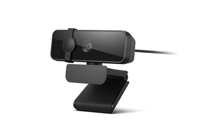 Lenovo HD 1080p Webcam (300 FHD)- Black w/ 95° Wide Angle, 360° Rotation Pan & Tilt, Dual Microphones, Privacy Shutter - color: Black, style: 300 FHD