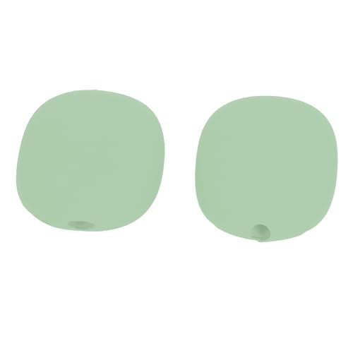Headphone Protective Cover Kit for iOS Over Ear Headset, Silicone Headband Pad Beam Cushion Earpad Ear Cup Covers Set, Replacement Protector with Precise Openings, Washable (Green) - color: Green