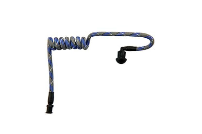 FilmPRO Surveillance Radio Earpiece + Mic, Silver Skyline | Durable 2-Pin Connector, Film & TV Production Use, Compatible with Walkie Talkies - color: Silver Skyline