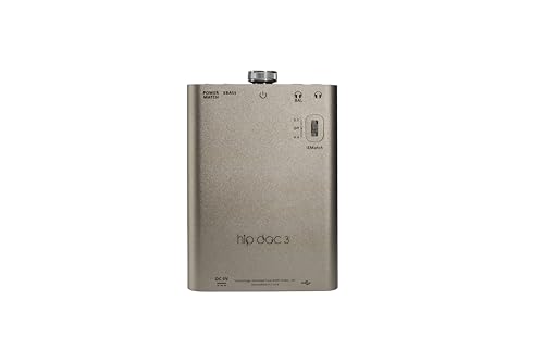 iFi hip-dac3 - Portable Hi-Res DAC/Headphone Amp - True Balanced Circuit, 400mW Output, Dual USB-C, PCM 384kHz/DSD256/MQA Decoding, XBass Analog Enhancement, PowerMatch, iEMatch & up to 12hrs Playtime | True Balanced Circuit, 400mW Output, Dual USB-C, PCM