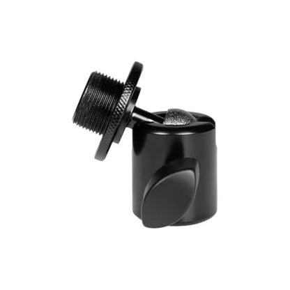 Gator Frameworks Ball-and-Socket Head Microphone Adapter with Angle Adjustment, (GFW-MIC-BALLHEAD-MT)