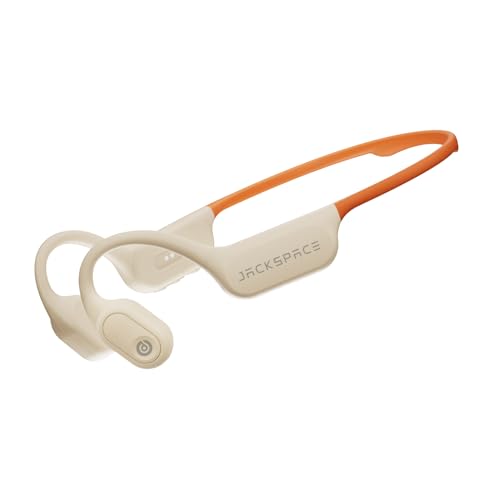 Diving & Swimming Bone Conduction Headphones – IP68 Waterproof, Open-Ear, Built-in MP3 & Bluetooth 6.0, Magnetic Charging, TUV Certified 10m Diving, 15H Playback – Orange - color: Orange