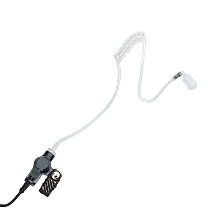 2-Wire Surveillance Headset Compatible with Motorola APX8000 2PCS | 2-pack clear acoustic tube surveillance headsets with PTT mic compatible with Motorola APX6000 XPR7550 XPR6550 radios