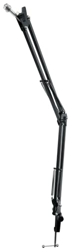 Rockville Microphone Boom Arm Studio Podcast USB Mic Stand+Desk Clamp (30") | USB Mic Stand, Internal Springs, Steel Frame, Aluminum Alloy Clamp, Broadcasting, Fits Desks up to 2" Thick, ABS Mic Clip - size: 30"