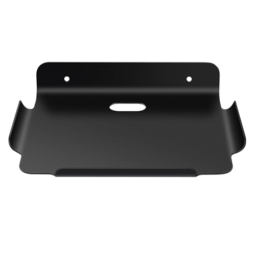 8" Floating Shelves, Metal Wall Shelf for Wall Storage, for Smart Home, Speakers, Internet Router, Security Camera, for Bedroom, Bathroom, and Living Room (Black),8 inchx 6.3 inchx1.5 inch