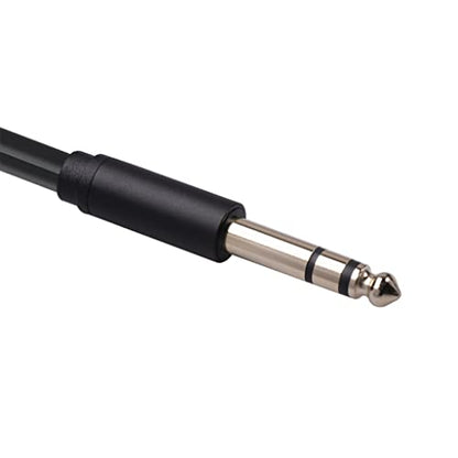 1/4 to RCA Cable, 1/4 inch TRS to Dual RCA Audio Cable, Gold Plated Copper Shell Heavy Duty 6.35mm 1/4 inch Male TRS to 2 RCA Male Stereo Audio Y Splitter Cable, 4.9 Feet