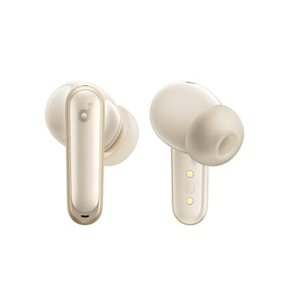 Soundcore P40i by Anker Noise Cancelling Earbuds with Adaptive ANC | Heavy Bass, 60H Playtime, 2-in-1 Case and Phone Stand, IPX5, Wireless Charging, Bluetooth 5.3 - color: Oat White