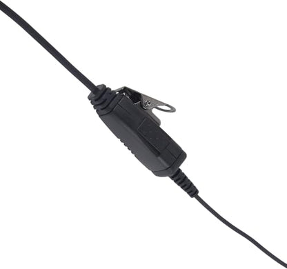 WODASEN Walkie Talkie Earpiece with Mic C-Swivel D-Ring G-Shaped Hook Two Way Radio Headset for Ailunce HD1 HD2 HA1G GP328plus EX500 RT47 RT47V RT48 RT29 NR30 RB23 Radios (C-Swivel) - style: C-swivel