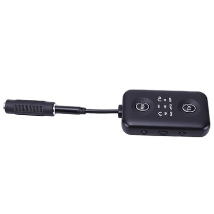Jiawu Bluetooth Transmitter Receiver, Bluetooth 5.4 Ultra Low Latency Wireless Audio Adapter, Rotatable Audio Jack with Builtin 300mAh Battery USB Type C Charging 12m Range for