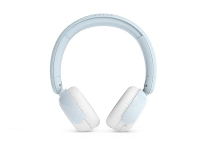 PHILIPS K4200 Lightweight On-Ear Wireless Kids Headphones - Built-in Mic, LED Lights, Safe Volume Limited, Audio Sharing, Foldable & Durable, Blue - color: Blue