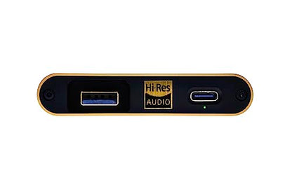iFi Hip-dac2 Gold Edition - Portable Balanced DAC Headphone Amplifier for Android, iPhone with USB Input Only/Outputs: 3.5mm Unbalanced / 4.4mm Balanced – MQA Decoder - color: Gold