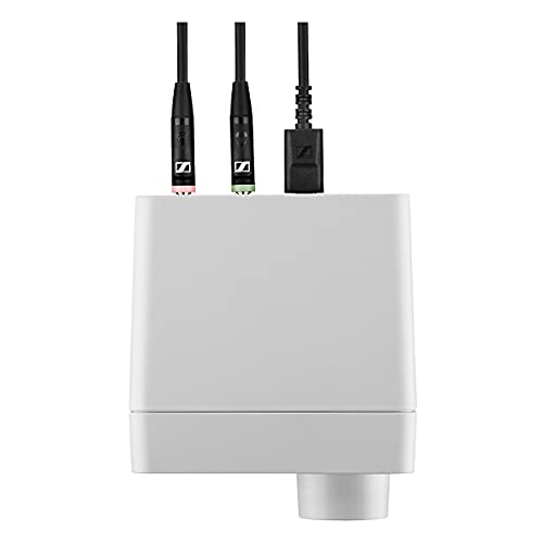 EPOS GSX 300 - External Computer Sound Card - High-Resolution Stereo & 7.1 Surround Sound - LED Volume Dial; Customizable Smart Button - Windows 10 Synchronized - Snow Edition - color: White