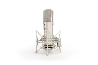 Warm Audio WA-87jr Large Diaphragm Condenser Mic with Shockmount, Rich Studio-Grade Sound for Vocals, Instruments, Podcasts, Nickel - color: Nickel