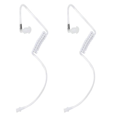 Transparent Acoustic Tube Replacement for Two Way Radio Walkie Talkie Earpiece Headset