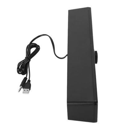 Yosoo Health Gear Computer Speakers for Desktop, USB Powered Stereo Soundbar Wired HiFi Clear Sound Volume Knob Mini Speakers for PC Laptop Tablet