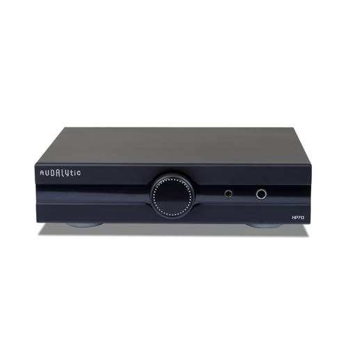 Gustard Audalytic HP70 Fully Balanced Discrete Headphone Amplifier, LME49720 Dual OP-Amps Class A Amp, 2xRCA/XLR Input 4.4mm Balanced/6.35mm Single-End Headphone/Rear XLR Preamplifier (Black) - color: Black