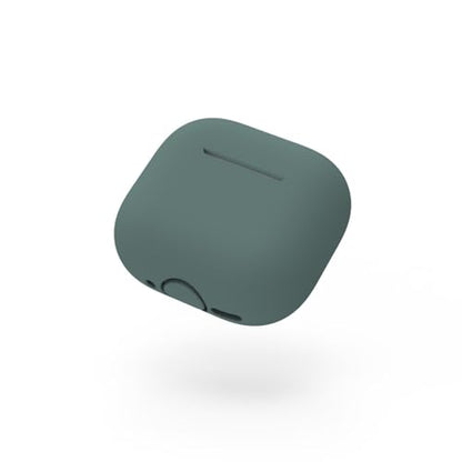 Thin Silicone Cover Effect Design Earbud Case Smooth Charging Silicone Protector for Earbuds Snug Case with Design - color: Light green