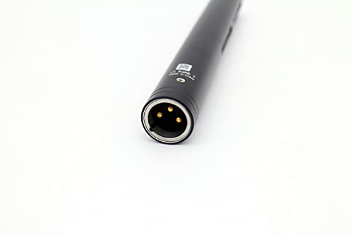 Shotgun Microphone with XLR Output Phantom Powered 12-48V for Camera-Mounted Broadcast Media Production Audio Content Creative