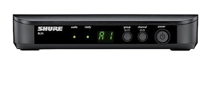 Shure BLX14/CVL Lavalier Audio System J11 Band (596–620 MHz) – BLX4 Receiver, BLX1 Bodypack & CVL Clip-On Lavalier Mic, Up to 14 Hr Battery, 300 ft Range