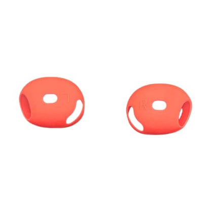 Protective Cover Ear Tips Case for Dedicated Earbuds Soft Silicone Sleeve Perfectly Fit Scratch Resistance Shock - color: Red