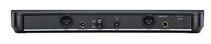 Shure BLX288/PG58 Dual Wireless Vocal System - H11 Band | 14-hour battery and 300 ft UHF range with two PG58 handheld vocal mics and dual-channel receiver for live vocals - style: H11 Band (572-596 MHz)