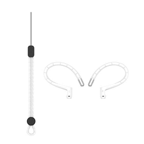 Ergonomic None Silicone Ear Enhancers Customized Shape Suitable for 4/3 Modern Earbuds Secure Exercise Ear Hooks Sports - color: White
