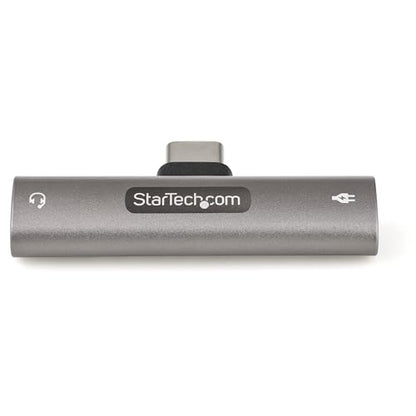StarTech USB-C Audio & Charge Adapter, Phone (CDP235APDM) | USB-C Audio Adapter with 3.5mm TRRS Headphone/Headset Jack and 60W USB-C Power Delivery Pass-through Charger - style: 3.5mm Audio + 60W Charge