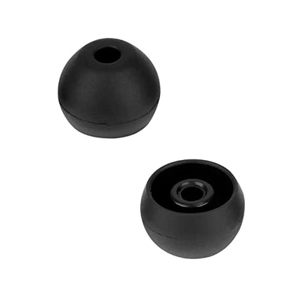 Earbuds Tips Replacement Silicone Ear Tips 8 Pairs Earbuds Buds Set Compatible with Beatsx,Compatible with Urbeats,Compatible with Power Beats Pro in-Ear Headphones,Black - color: black